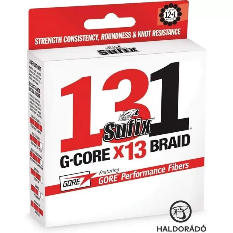 SUFIX 131 G-Core X13 Neon Chartreuse fonott zsinór 120 m - 0,128 mm / 1