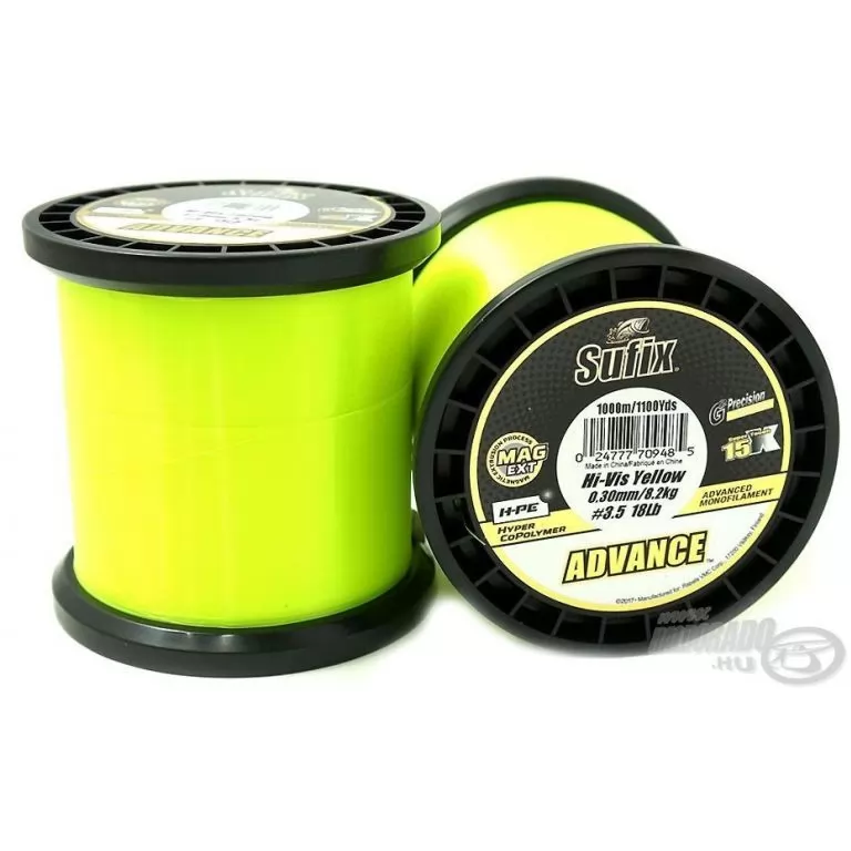 SUFIX Advance Hi Vis Yellow 1000 m 0,28 mm / 1