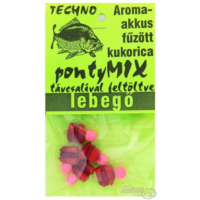 TECHNO Aroma akkus fűzött kukorica lebegő - Ponty Mix