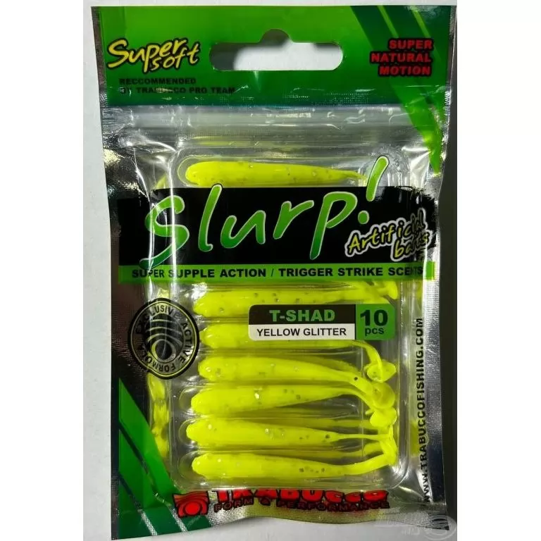 TRABUCCO Slurp Bait T-Shad - Yellow Glitter / 2